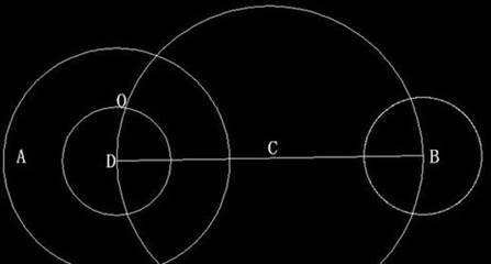CAD如何畫兩個圓的外切線