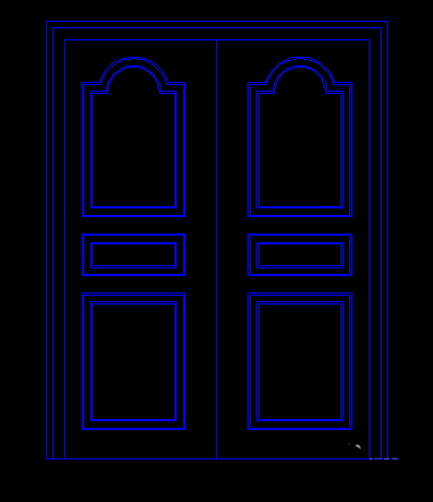 CAD怎么設(shè)計(jì)一款歐式門平面圖?