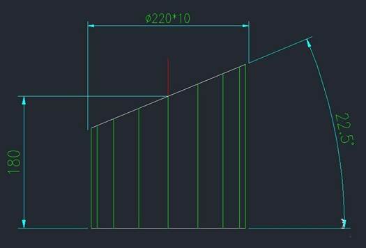 CAD斜截圓管放樣下料的教程
