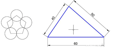 CAD 怎么繪制三角形內(nèi)嵌花朵的圖形?