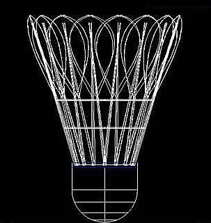 怎么用CAD繪制立體羽毛球？