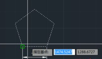 CAD如何按照比例縮放五邊形？